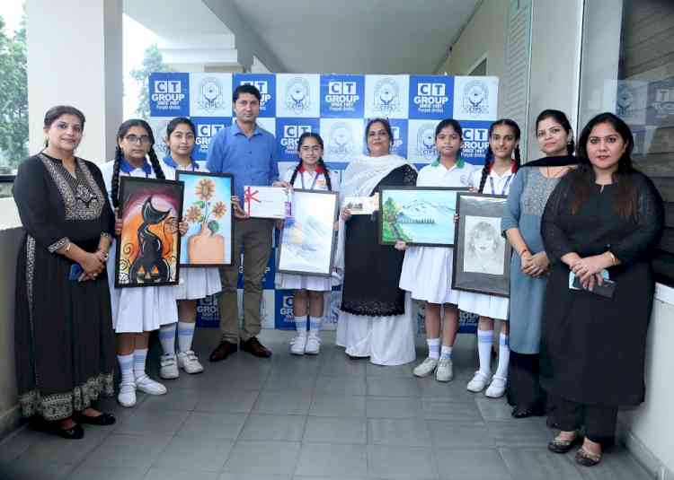 CT Public School student bags first position in painting competition