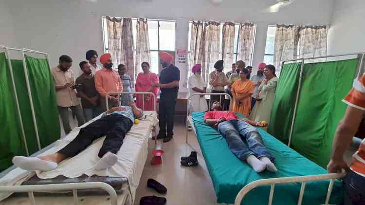 Guru Hargobind Khalsa Colleges Gurusar Sadhar organized blood donation camp 