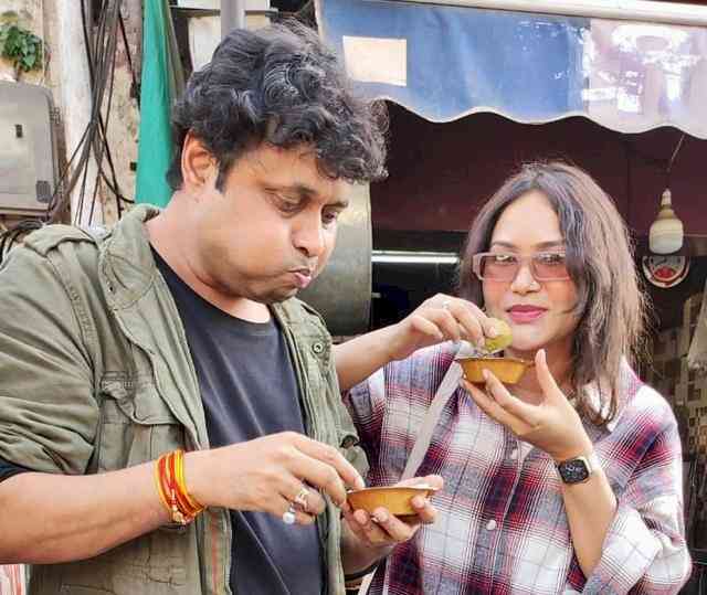 Yogesh Tripathi and Kamna Pathak – the dabbang jodi from &TV’s Happu Ki Ultan Paltan celebrate Navratri in Madhya Pradesh