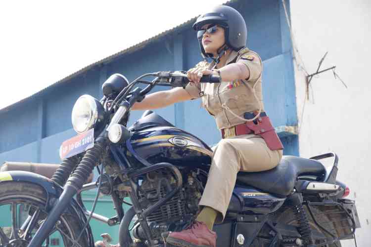 Yukti Kapoor rides a Bullet with swag!