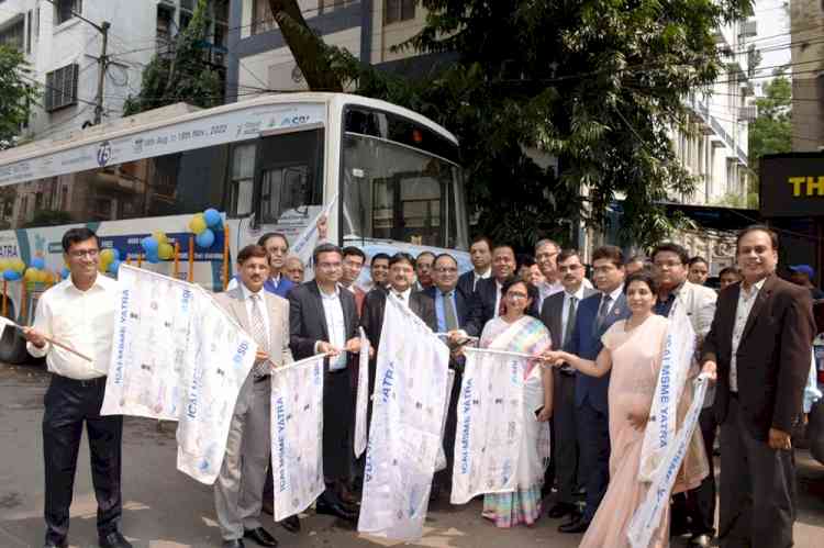 Minister Chandrima Bhattacharya graced the flag-off ceremony of MSME Yatra in Kolkata an initiative of ICAI
