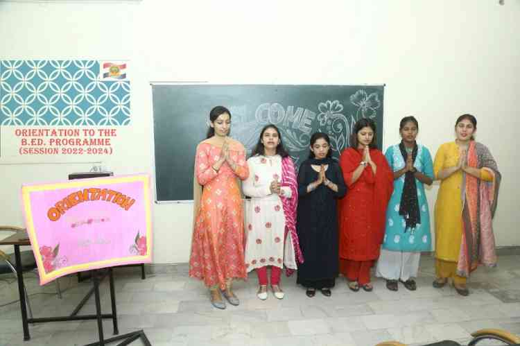 Innocent Hearts College of Education, Jalandhar welcomed the newly enrolled students through an Orientation Programme 
