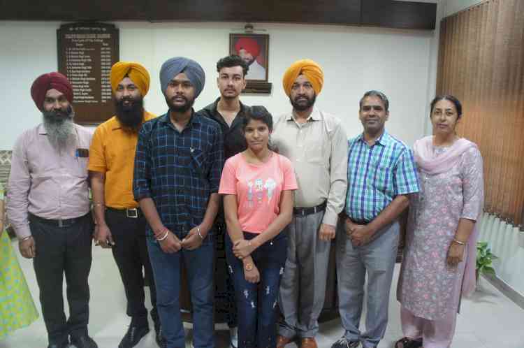 Angad Singh of Lyallpur Khalsa College Jalandhar has bagged 1st position in the University exams