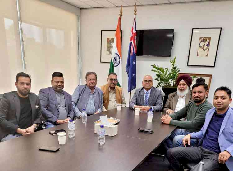 Indian delegation meets Consul General in Melbourne