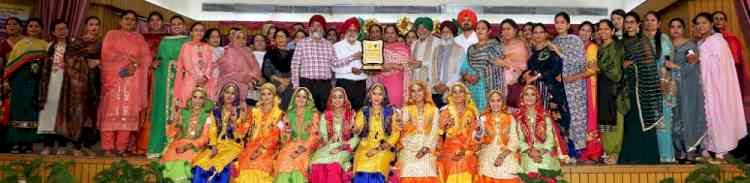 Ramgarhia Girls College clinched Overall Trophy - PU Zonal Youth Festival Zone - B 