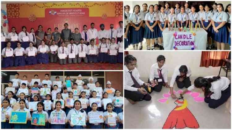 The Students of Innocent Hearts disseminated a message to celebrate Eco-Friendly Diwali