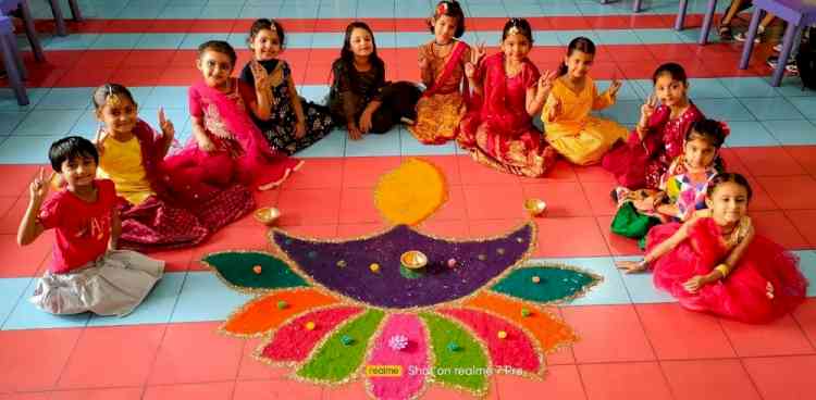 Ivy World School-Lights up with Diwali Lights