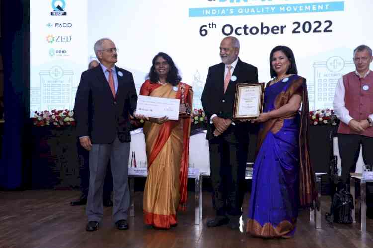 Sakra World Hospital, Bangalore bags India’s First National Award for Laboratory Excellence from QCI