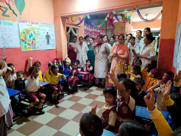 Awareness-cum-assessment activity in Vinayka Convent School 