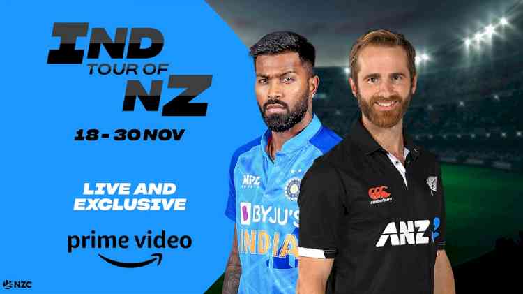 Prime Video Gears-up for Live Cricketing Action with Marquee India Men’s Tour of New Zealand in November