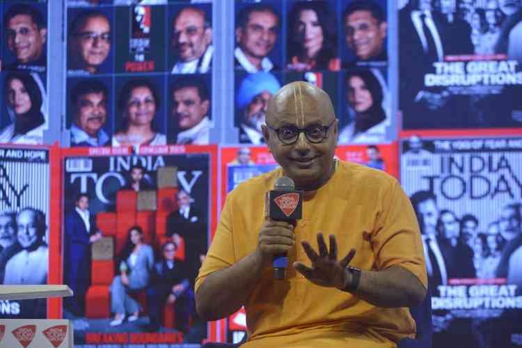 Even roosters have to lay eggs under performance pressure, says Gaur Gopal Das at India Today Conclave