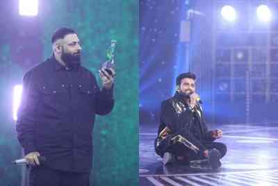 Faridabad rapper Abhishek Baisla aka MC Square lifts 'Hustle 2.0' trophy