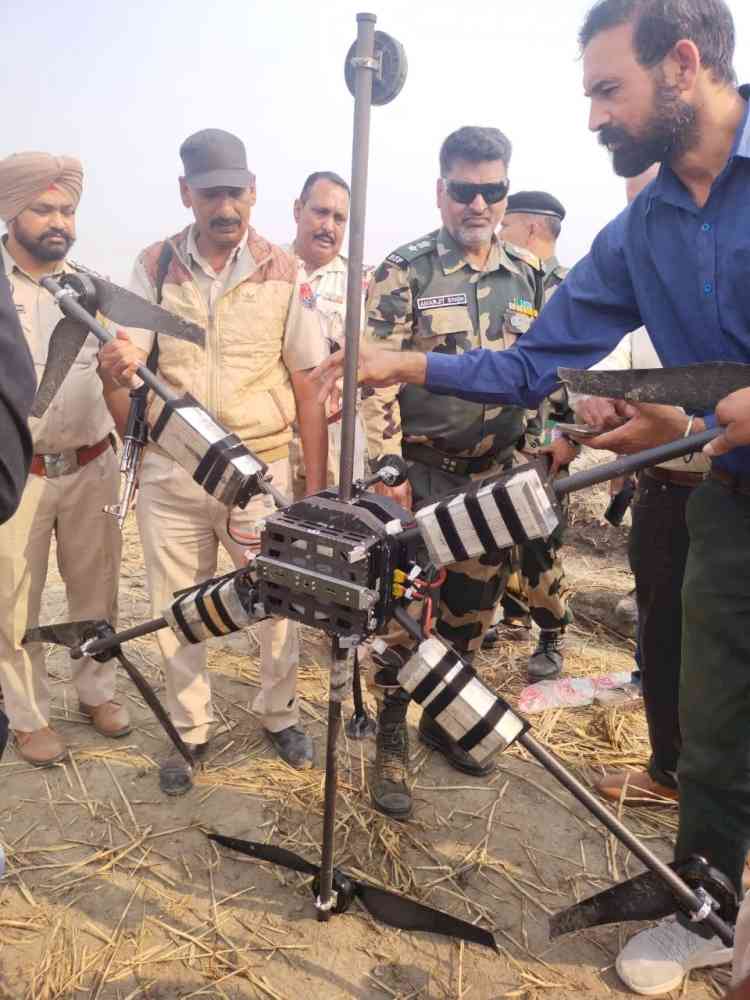 Pakistani drone intercepted by BSF troops in Ferozepur Sector