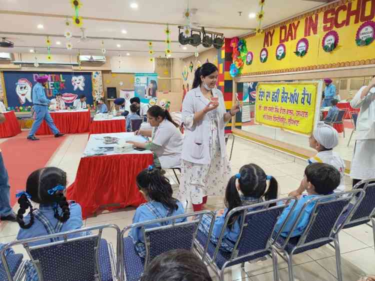 Annual Dental Camp organised by DCM Presidency Elementary Campus