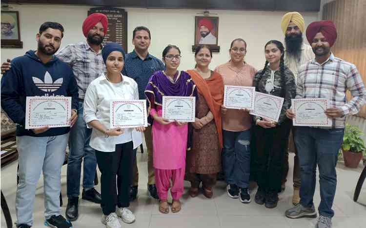 Poster-Making Competition related to mother tongue Punjabi at Lyallpur Khalsa College