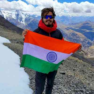 Climber from Bihar unfurls 328ft Tricolour in Lahaul-Spiti's Kanamo peak