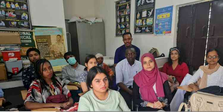 Noida International University’s Schools of Allied Health Sciences conducts health awareness camp for women and children