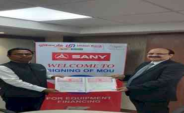 Union Bank of India signs MoU with Sany Heavy Industry India Pvt Ltd