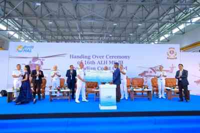 HAL delivers 16th ALH Mk-III helicopter to Indian Coast Guard