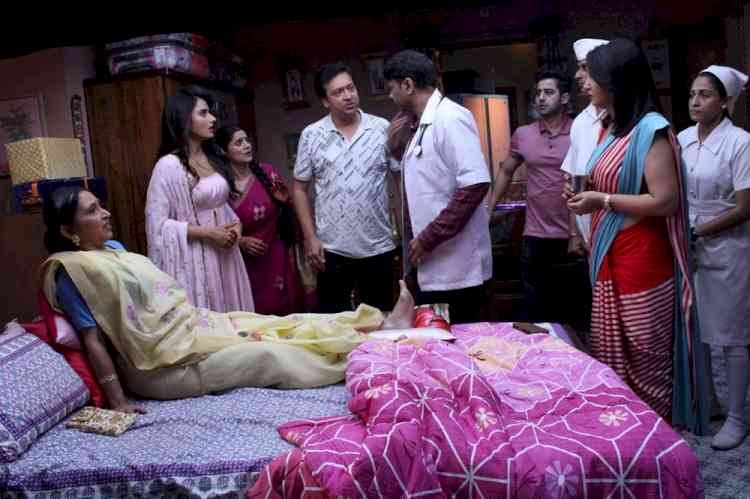 Uh-Oh! Kunjbala falls and injures herself at the Patel family's home in Sony SAB's Pushpa Impossible
