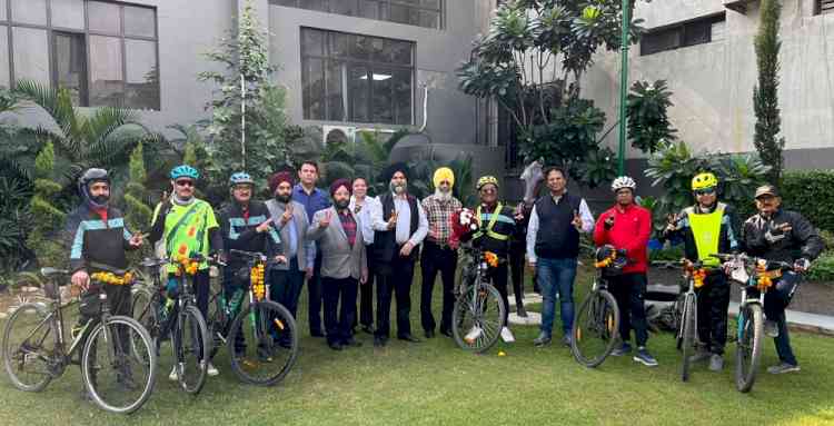 Bareilly Cycling Group welcomed at Ludhiana