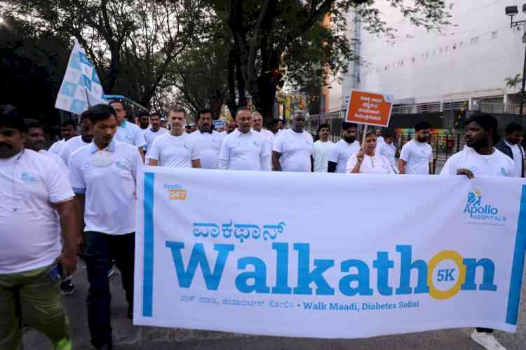 Apollo Hospitals organises a walkathon to raise awareness about Diabetes