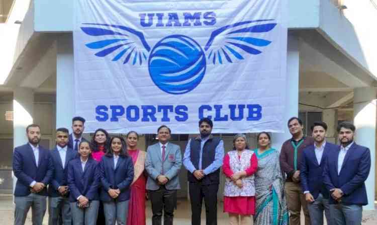 University Institute of Applied Management Sciences inaugurated its Sports Club
