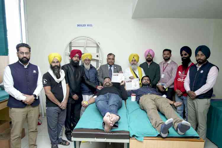 CT University holds a Blood Donation Camp