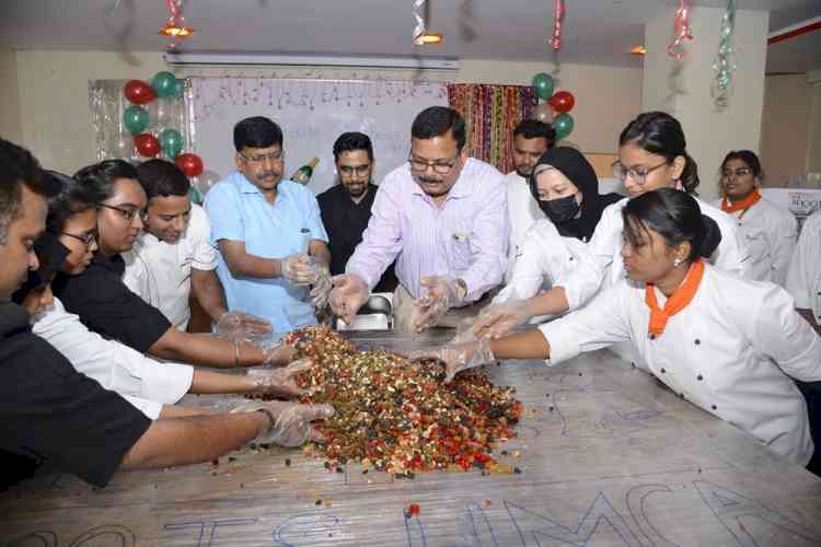 Roots College celebrates Cake Mixing Ceremony with their students  