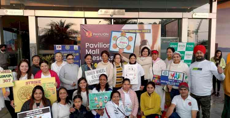 Pavilion in association with Inner Wheel Club and Fortis Hospital organises Walkathon to mark World Diabetes Day