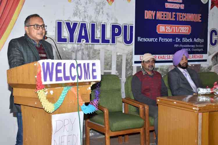 Physiotherapy Department of Lyallpur Khalsa College organized two-day workshop on `Dry Needling’