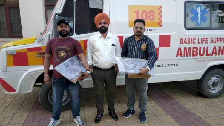 Ziqitza Healthcare Limited shows a token of duty and care to their Amritsar staff crew, distributes winter wear  