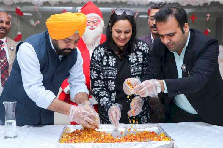 CT University’s School of Hotel Management, Airlines and Tourism holds Cake Mixing Ceremony