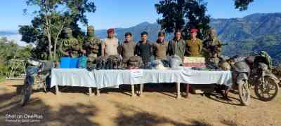 Explosives, ammunition, foreign currencies seized in Mizoram; 6 held
