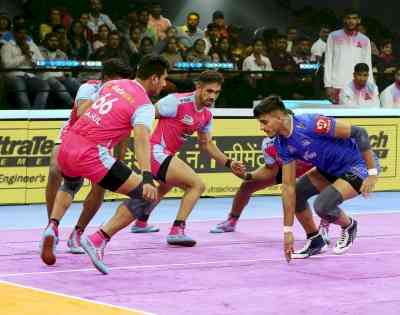 Ajith's brilliant show helps Pink Panthers defeat Haryana Steelers, Confirm semis berth