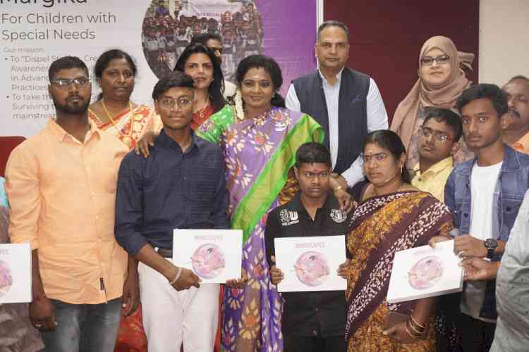 Governor, Dr. Tamilisai Soundarajan, unveiled Mindscapes, a Coffee Table Book on Art by Children with Special Needs  