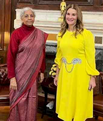 Melinda Gates meets Nirmala Sitharaman