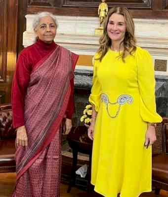 Melinda Gates meets Nirmala Sitharaman