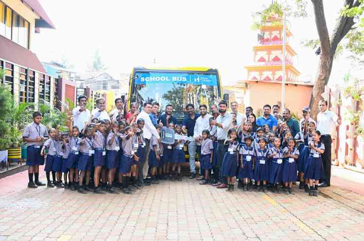Linde provides school bus for underprivileged kids at Mahesh Foundation
