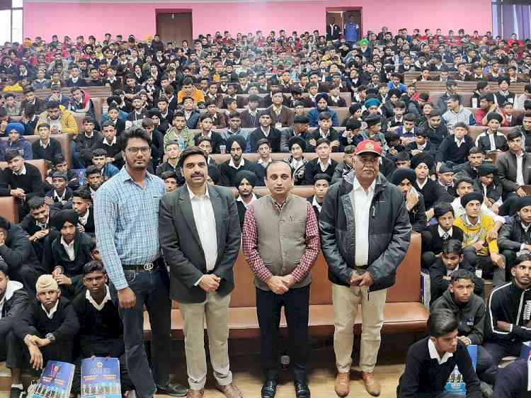 PU hosted 500 students from rural and underprivileged backgrounds of Punjab in Prof.R.C.Paul Auditorium, Department of Chemistry