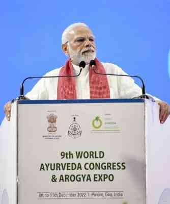 PM urges countries to collaborate for global ayurveda status