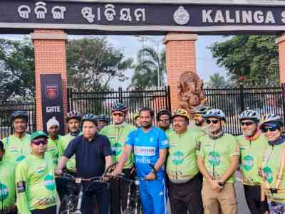 1,300 km community cycling flagged off in Odisha