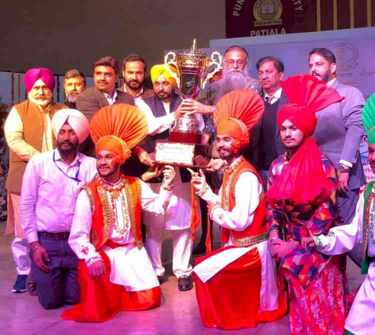 Panjab University secured 1st position (Overall Winner) in Punjab State Inter-Varsity Youth festival 2022 