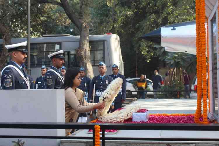 Tributes paid to 1971-War Hero Flying Officer Nirmaljit Singh Sekhon on Martyrdom Day
