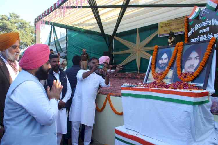 Education Minister pays tribute to Martyr Nirmaljit Singh Sekhon on Martyrdom Day