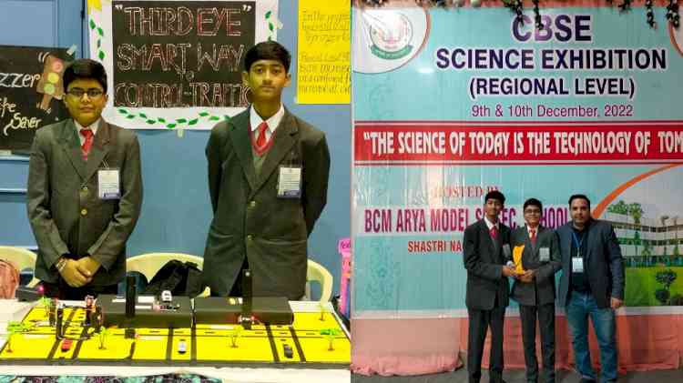 Innocent Hearts’ Science Model selected for national level in CBSE Regional Science Exhibition