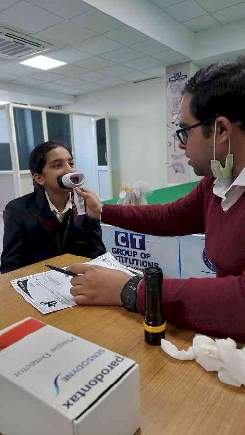 CT World School organises dental check-up camp