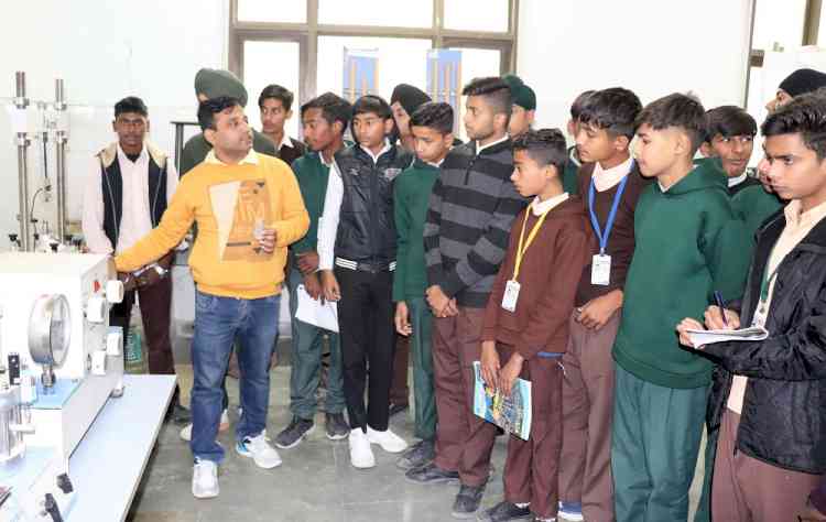 IKGPTU Civil Engineering Department invites Govt. School Students
