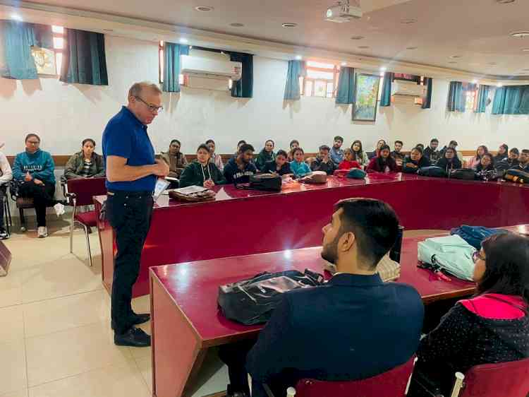 Henk Stege from Netherlands conducts a week-long entrepreneurship program at PCTE