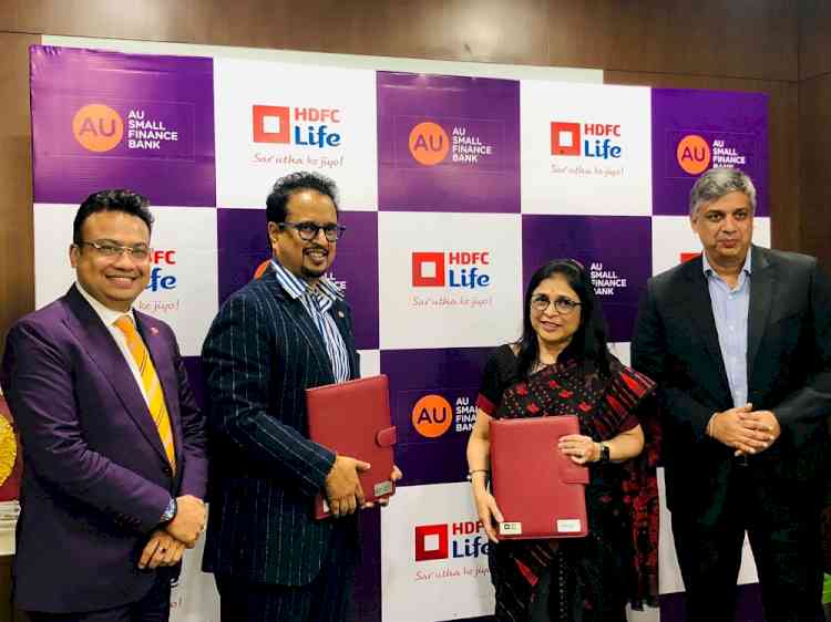AU Small Finance Bank and HDFC Life announce Bancassurance tie-up